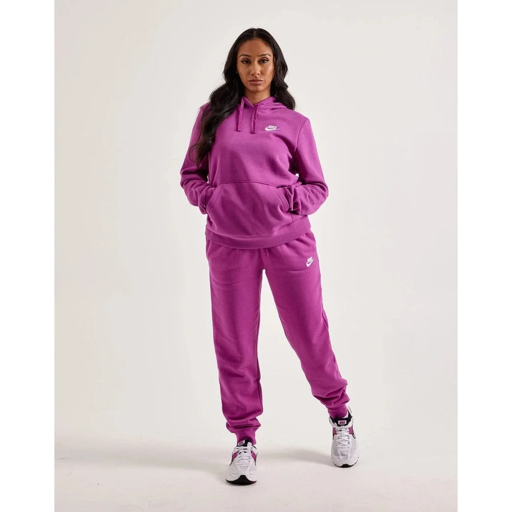 Nike Magenta Pink Nike Club Fleece Mid-Rise Jogger Sweatpants Size Medium